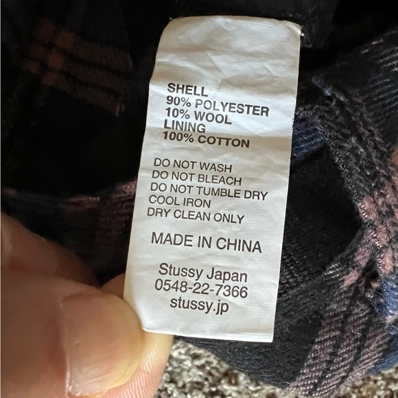 Stussy woolen check cargo pants us32 - Picture 11 of 11